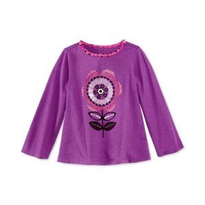 First Impressions Baby Girls' Dotted Flower T-Shirt, Size 3-6 Months
